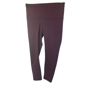 Yogalicious XS Maroon 3/4 Burgundy Leggings
